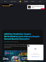LDO Price Prediction: Targets $0.75-$0.85 by Early February Despite Current Bearish Momentum - Blockchain.News