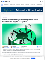 DeFi November Nightmare: Crypto’s Critical Flaw Exposed