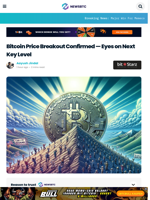 Bitcoin Price Breakout Confirmed — Eyes on Next Key Level