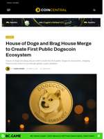 House of Doge and Brag House Merge to Create First Public Dogecoin Ecosystem
