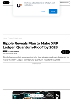Ripple Reveals Plan to Make XRP Ledger 'Quantum-Proof' by 2028 - U.Today
