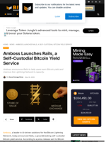 Amboss Launches Rails, A Self-Custodial Bitcoin Yield Service