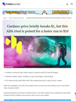 Cardano price briefly breaks $1, but this ADA rival is poised for a faster run to $10 - CoinJournal