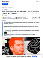 This is Why An AI Bubble Could Devastate Crypto Markets