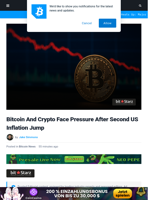 Bitcoin And Crypto Face Pressure After Second US Inflation Jump