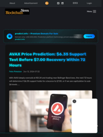 AVAX Price Prediction: $6.35 Support Test Before $7.00 Recovery Within 72 Hours - Blockchain.News