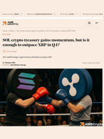 SOL crypto treasury gains momentum, but is it enough to outpace XRP in Q4? - AMBCrypto