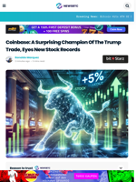 Coinbase: A Surprising Champion Of The Trump Trade, Eyes New Stock Records