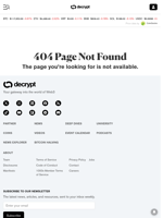 404 Page Not Found - Decrypt