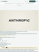 Anthropic's S-1 shows $2.08 in revenue for every dollar spent on compute