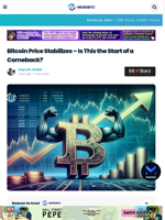 Bitcoin Price Stabilizes – Is This the Start of a Comeback?