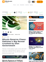 Bitcoin Reserve Chaos: Pakistan’s Big Reveal Crushed by Own Government – Bitcoin News