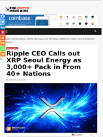 Ripple CEO Calls out XRP Seoul Energy as 3,000+ Pack in From 40+ Nations - The Crypto News Wire