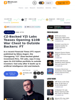 CZ-Backed YZi Labs Teases Opening $10B War Chest to Outside Backers: FT – News Bytes Bitcoin News