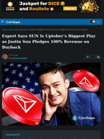 Expert Says SUN Is Uptober’s Biggest Play as Justin Sun Pledges 100% Revenue on Buyback