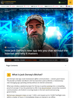 How Jack Dorsey’s new app lets you chat without the internet