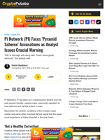 Pi Network (PI) Faces 'Pyramid Scheme' Accusations as Analyst Issues Crucial Warning