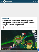 ChatGPT Predicts Strong 2026 Rally for FLOKI as Pepeto Nears Major Price Explosion - TechBullion