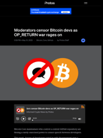 Moderators censor Bitcoin devs as OP_RETURN war rages on