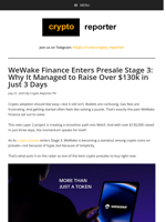 WeWake Finance Enters Presale Stage 3: Why It Managed to Raise Over $130k in Just 3 Days