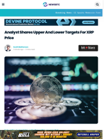 Analyst Shares Upper And Lower Targets For XRP Price