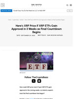 Here’s XRP Price if XRP ETFs Gain Approval in 3 Weeks as Final Countdown Begins