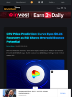 CRV Price Prediction: Curve Eyes $0.26 Recovery as RSI Shows Oversold Bounce Potential - Blockchain.News