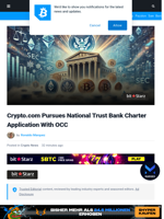 Crypto.com Pursues National Trust Bank Charter Application With OCC | Bitcoinist.com