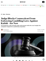 Judge Blocks Connecticut From Enforcing Gambling Laws Against Kalshi—for Now - Decrypt