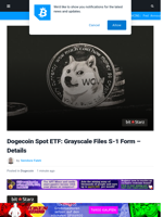 Dogecoin Spot ETF: Grayscale Files S-1 Form - Details