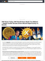 XRP News Today: XRP Would Have Made You Billions—Ripple Insider Breaks Down Missed Opportunity vs. Bitcoin - Brave New Coin