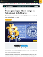 Global Express: Fed Rate Cuts and France’s Crypto ‘Atomic Weapon’