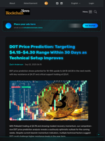 DOT Price Prediction: Targeting $4.15-$4.30 Range Within 30 Days as Technical Setup Improves - Blockchain.News