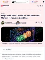 Magic Eden Shuts Down EVM and Bitcoin NFT Markets to Focus on Gambling - 99Bitcoins