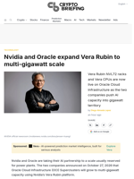 Nvidia and Oracle expand Vera Rubin to multi-gigawatt scale