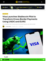 Visa Launches Stablecoin Pilot to Transform Cross-Border Payments Using USDC and EURC