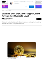 Bitcoin's Best Buy Zone? CryptoQuant Reveals Key Oversold Level - U.Today