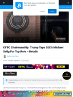 CFTC Chairmanship: Trump Taps SEC’s Michael Selig For Top Role - Details