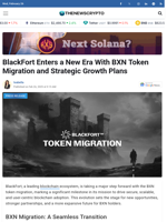 BlackFort Enters a New Era With BXN Token Migration and Strategic Growth Plans