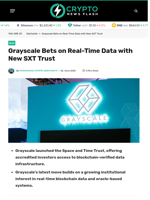 Grayscale Bets on Real-Time Data with New SXT Trust - Crypto News Flash