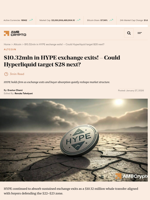 $10.32mln in HYPE exchange exits! – Could Hyperliquid target $28 next? - AMBCrypto