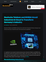 Deutsche Telekom and NVIDIA Unveil Industrial AI Cloud to Transform Germany's Industry - Blockchain.News