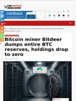 Bitcoin miner Bitdeer dumps entire BTC reserves, holdings drop to zero - The Crypto News Wire
