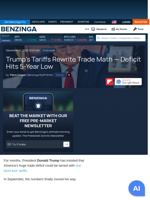 Trump’s Tariffs Rewrite Trade Math — Deficit Hits 5-Year Low  - Benzinga