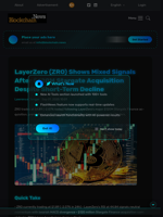 LayerZero (ZRO) Shows Mixed Signals After $120M Stargate Acquisition Despite Short-Term Decline - Blockchain.News
