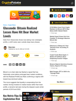 Glassnode: Bitcoin Realized Losses Have Hit Bear Market Levels