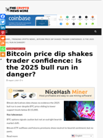 Bitcoin price dip shakes trader confidence: Is the 2025 bull run in danger? - The Crypto News Wire