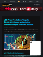 LDO Price Prediction: Targets $0.29-0.33 Range as Technical Indicators Signal Oversold Bounce - Blockchain.News