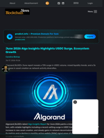 June 2026 Algo Insights Highlights USDC Surge, Ecosystem Growth - Blockchain.News