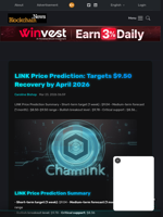 LINK Price Prediction: Targets $9.50 Recovery by April 2026 - Blockchain.News